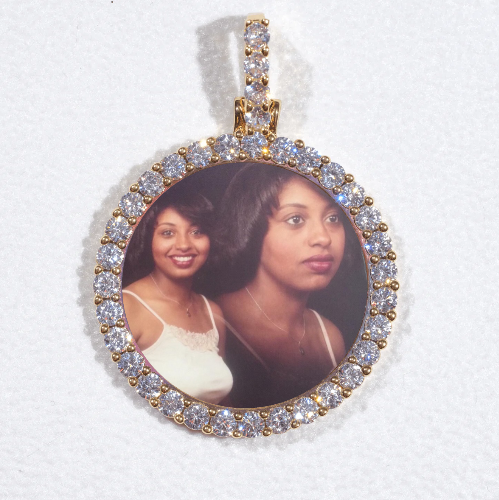 3D CIRCLE CUSTOM PICTURE PENDANT SMALL SIZE