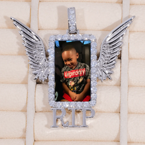 RIP WING 3D CUSTOM PICTURE PENDANT