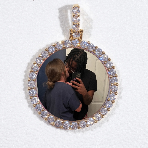 3D CIRCLE CUSTOM PICTURE PENDANT SMALL SIZE