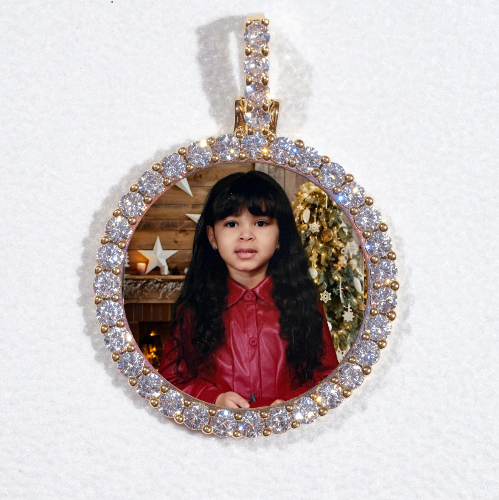 3D CIRCLE CUSTOM PICTURE PENDANT SMALL SIZE