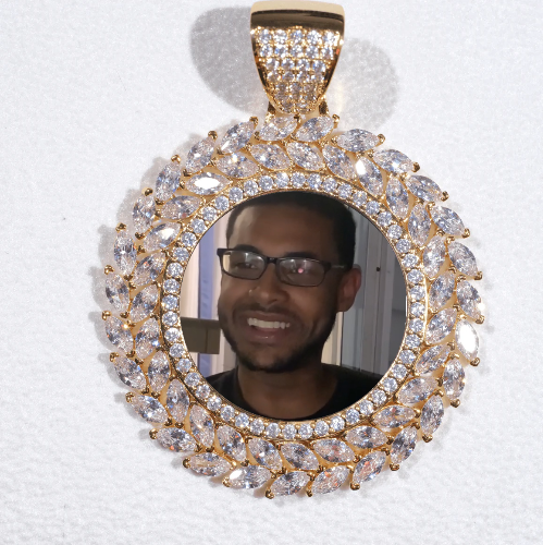 Large 3D Wheat Ear Custom Picture Pendant