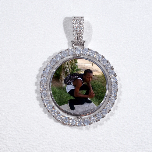 3D Spinning 2-Faced Custom Picture Pendant