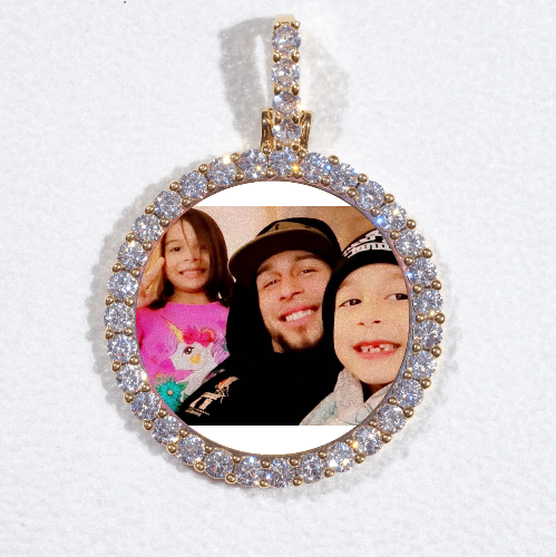 3D CIRCLE CUSTOM PICTURE PENDANT SMALL SIZE