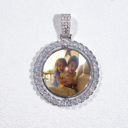 3D Spinning 2-Faced Custom Picture Pendant