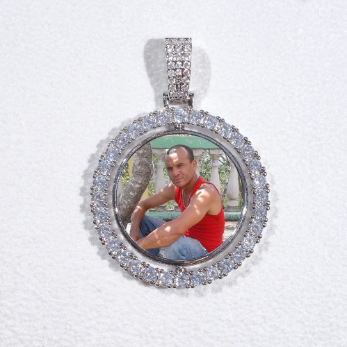 3D Spinning 2-Faced Custom Picture Pendant