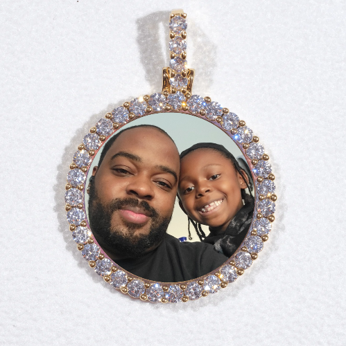 3D CIRCLE CUSTOM PICTURE PENDANT SMALL SIZE
