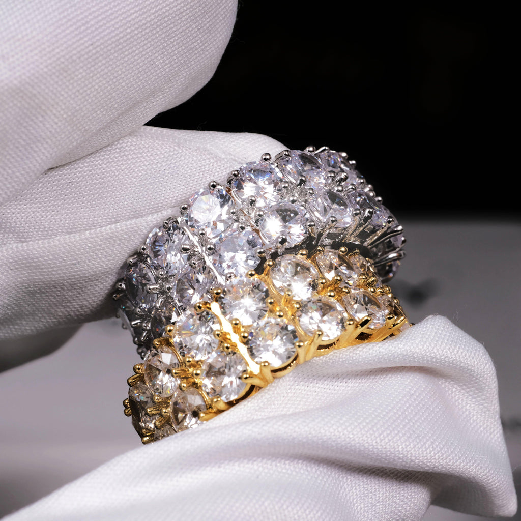 Micro-inlay CZ Double Row Ring - The GUU Shop