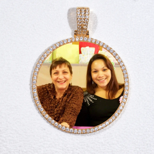 MEDIUM 3D CIRCLE CUSTOM PICTURE PENDANT