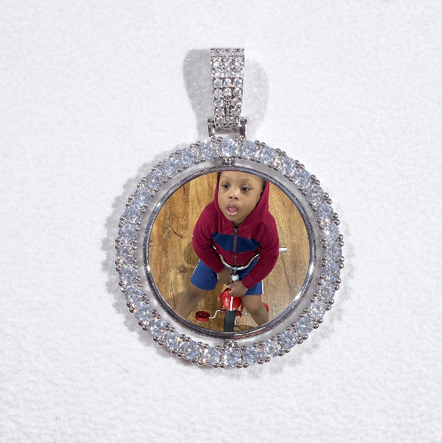 3D Spinning 2-Faced Custom Picture Pendant