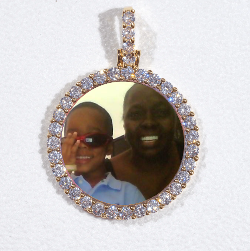 3D CIRCLE CUSTOM PICTURE PENDANT SMALL SIZE