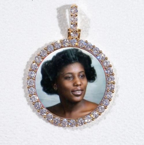 3D CIRCLE CUSTOM PICTURE PENDANT SMALL SIZE