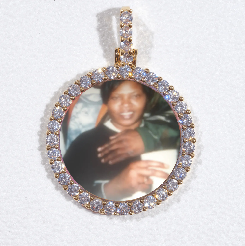 3D CIRCLE CUSTOM PICTURE PENDANT SMALL SIZE