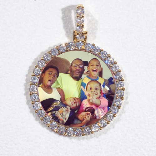 3D CIRCLE CUSTOM PICTURE PENDANT SMALL SIZE