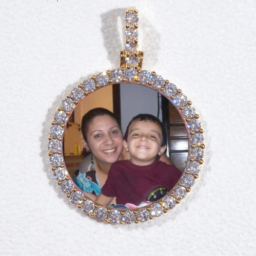 3D CIRCLE CUSTOM PICTURE PENDANT SMALL SIZE