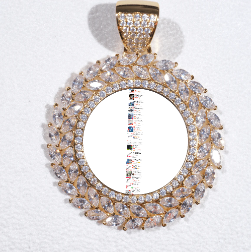 Large 3D Wheat Ear Custom Picture Pendant