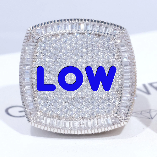 CUSTOM LETTER 3D ICED RING