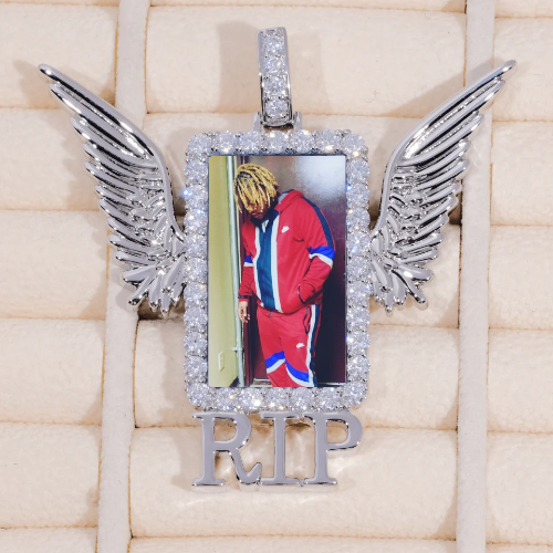 RIP WING 3D CUSTOM PICTURE PENDANT