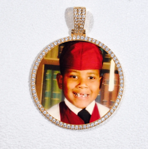 MEDIUM 3D CIRCLE CUSTOM PICTURE PENDANT