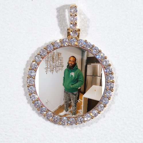 3D CIRCLE CUSTOM PICTURE PENDANT SMALL SIZE