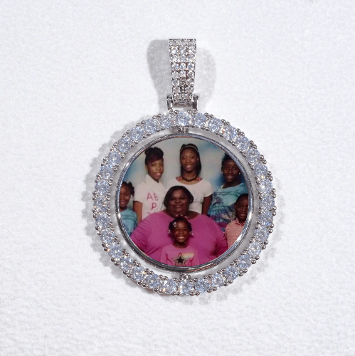 3D Spinning 2-Faced Custom Picture Pendant