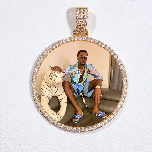 MEDIUM 3D CIRCLE CUSTOM PICTURE PENDANT