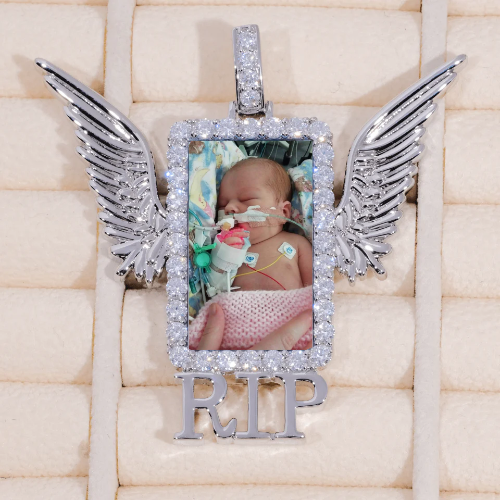 RIP WING 3D CUSTOM PICTURE PENDANT