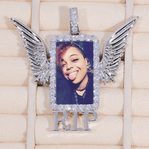 RIP WING 3D CUSTOM PICTURE PENDANT