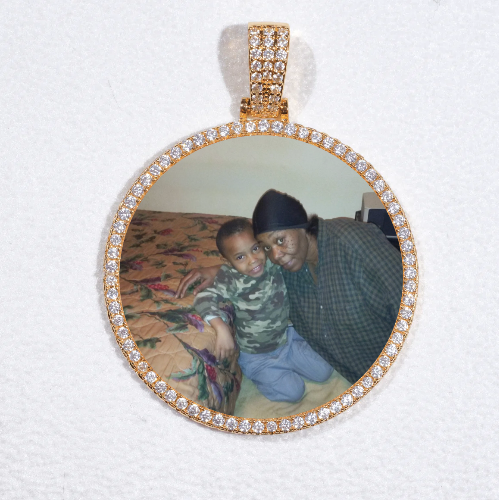 MEDIUM 3D CIRCLE CUSTOM PICTURE PENDANT