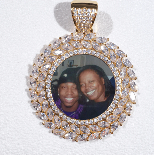 Large 3D Wheat Ear Custom Picture Pendant
