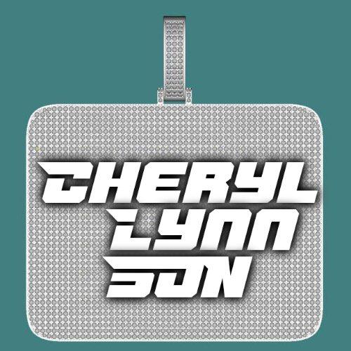 CUSTOM LETTER NECKLACE 3D BIG SQUARE
