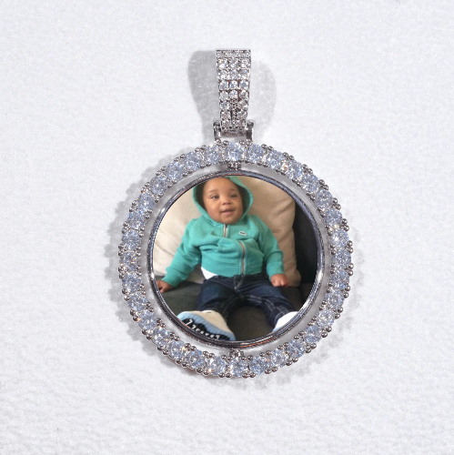 3D Spinning 2-Faced Custom Picture Pendant