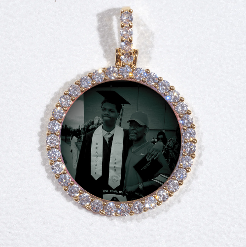 3D CIRCLE CUSTOM PICTURE PENDANT SMALL SIZE