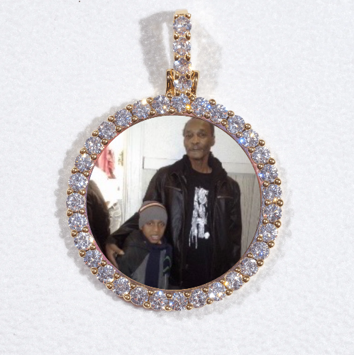 3D CIRCLE CUSTOM PICTURE PENDANT SMALL SIZE