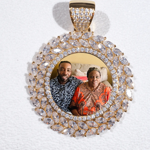 Large 3D Wheat Ear Custom Picture Pendant