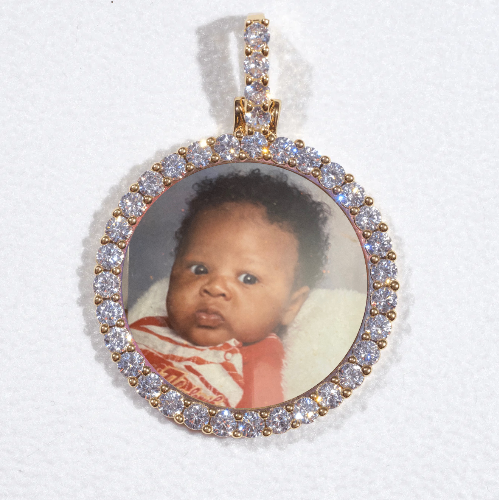 3D CIRCLE CUSTOM PICTURE PENDANT SMALL SIZE