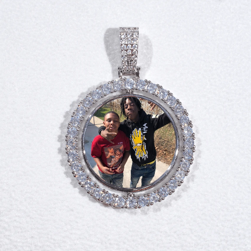 3D Spinning 2-Faced Custom Picture Pendant