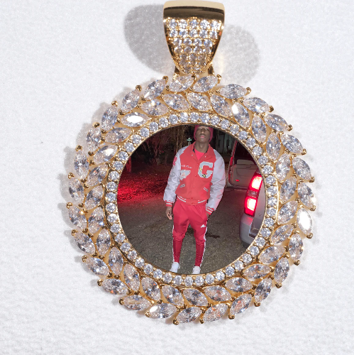 Large 3D Wheat Ear Custom Picture Pendant