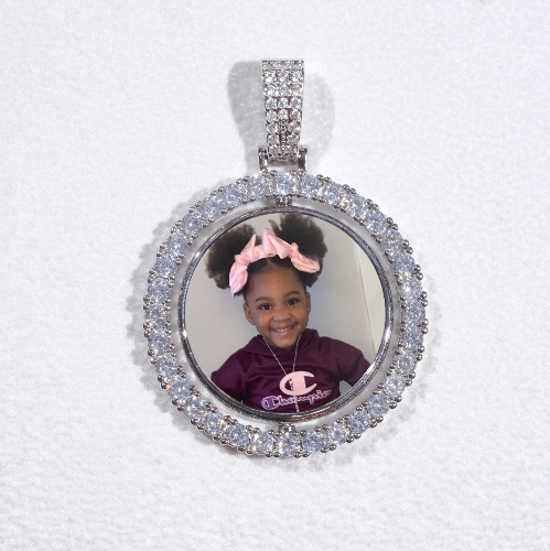 3D Spinning 2-Faced Custom Picture Pendant
