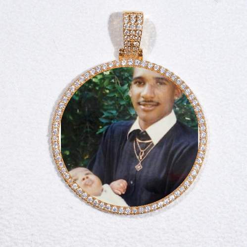 MEDIUM 3D CIRCLE CUSTOM PICTURE PENDANT