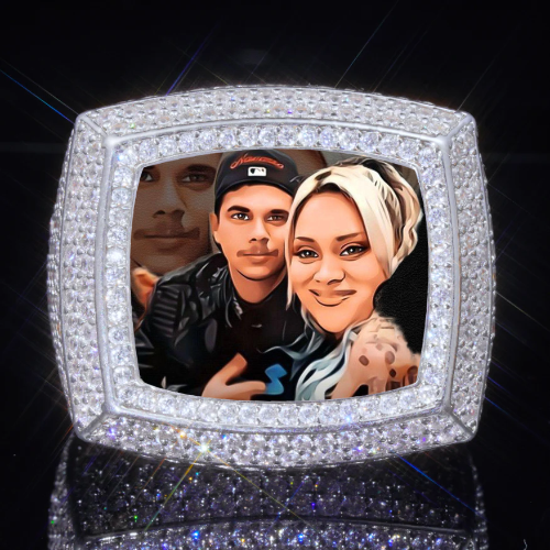 3D CUSTOM PICTURE ICED RING
