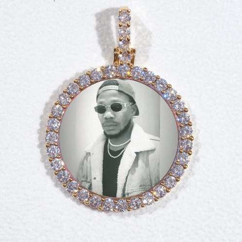 3D CIRCLE CUSTOM PICTURE PENDANT SMALL SIZE