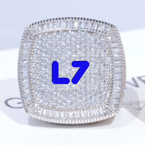 CUSTOM LETTER 3D ICED RING