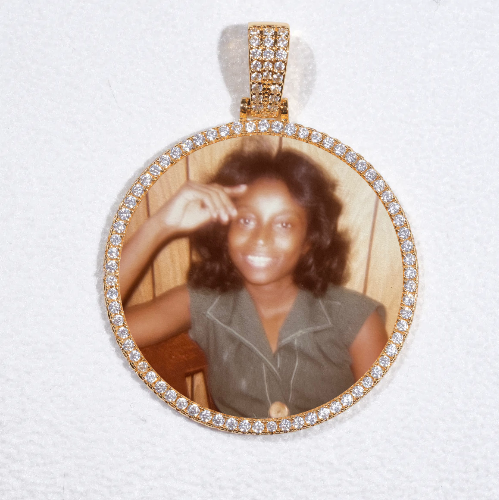 MEDIUM 3D CIRCLE CUSTOM PICTURE PENDANT