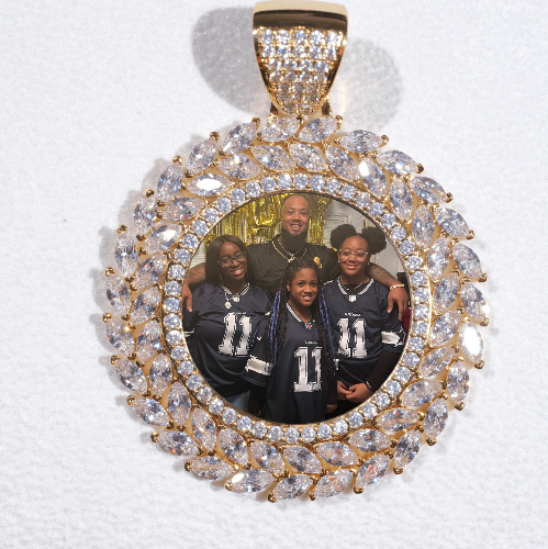 Large 3D Wheat Ear Custom Picture Pendant