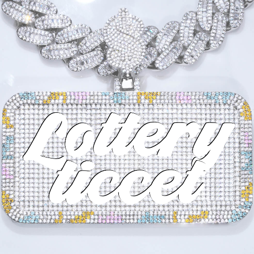 CUSTOM LETTER NECKLACE 3D COLORFUL SQUARE