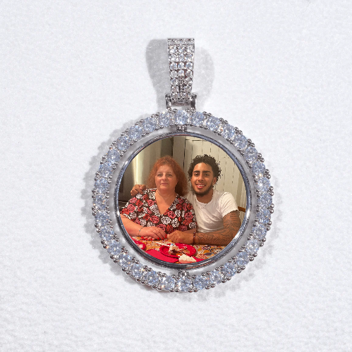 3D Spinning 2-Faced Custom Picture Pendant