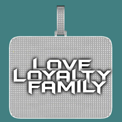 CUSTOM LETTER NECKLACE 3D BIG SQUARE