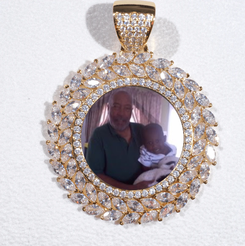 Large 3D Wheat Ear Custom Picture Pendant