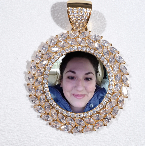 Large 3D Wheat Ear Custom Picture Pendant