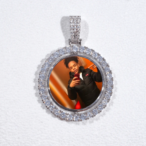 3D Spinning 2-Faced Custom Picture Pendant